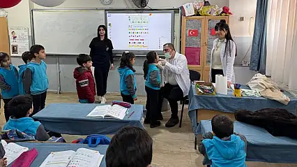 Siirt'te Öğrencilere Yönelik Sağlık Taraması ve Eğitim Çalışmaları Sürdürüyor