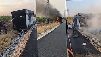 Siirt'te TPAO'ya Ait Jeneratörde Yangın