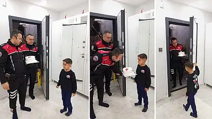Siirt'te Yunus Polislerinden Minik Muhammed Emin'e Doğum Günü Sürprizi