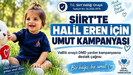 Siirtli İş İnsanı Seyithan Solmaz'dan Halil Eren'in Kampanyasına 90 Bin TL Destek