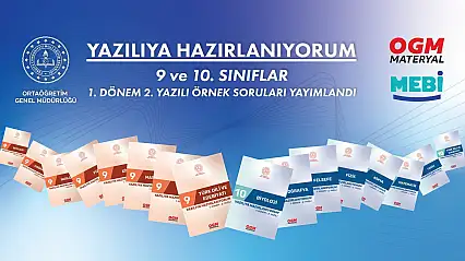 Siirtli Öğrenciler Dikkat! 9 ve 10. Sınıflar İçin Örnek Yazılı Soruları Yayımlandı