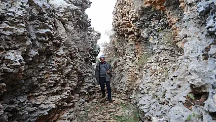 Diyarbakır'da 1 milyon yıllık Ambar Buzul Vadisi havadan görüntülendi