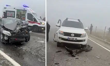 Batman'da yoğun sis zincirleme kazaya neden oldu: 2'si ağır 14 yaralı