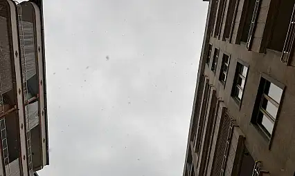 Beklenen kar yağışı Siirt il merkezinde başladı