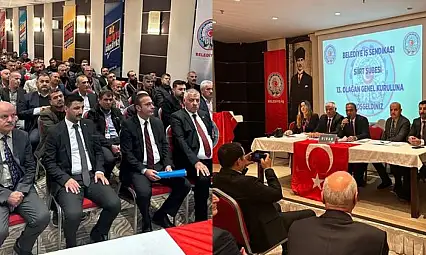 Belediye-İş Sendikası Siirt Şubesi'nin 13. Olağan Genel Kurulu gerçekleştirildi