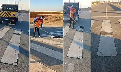 Haberimiz Ses Getirdi: Siirt Çevre Yolu'ndaki tehlikeli çukurlar kapatıldı!