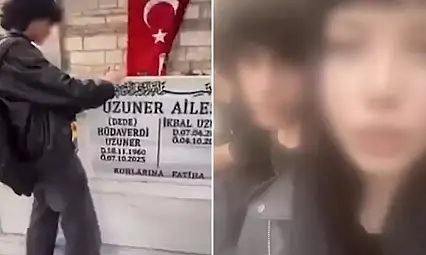 İkbal Uzuner'in Mezarında Çekilen Uygunsuz Görüntüler Tepki Çekti: 2 Şüpheli Gözaltında