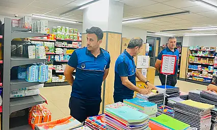 Kurtalan'da Kırtasiye Ürünlerine Zabıta Denetimi