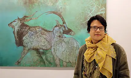 Ressam Cenk Mısırlıoğlu'nun 'Biraz Taş, Biraz Hayvan, Biraz Düş' Sergisi SANKO Sanat Galerisi'nde Açıldı