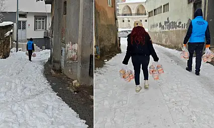 Siirt Belediyesi'nden Kış Günlerinde Ev Ev Destek