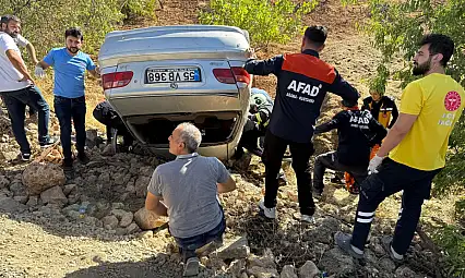 Siirt Gökçebağ Yolunda Takla Atan Araçta 2 Kişi Yaralandı