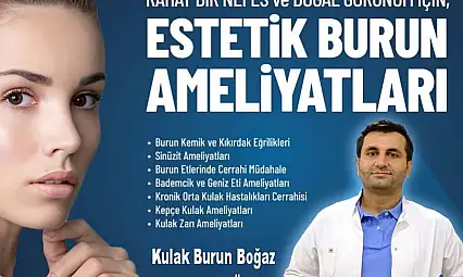 Siirt Hayat Hastanesi'nde burun ameliyatları çevre illerden talep görüyor