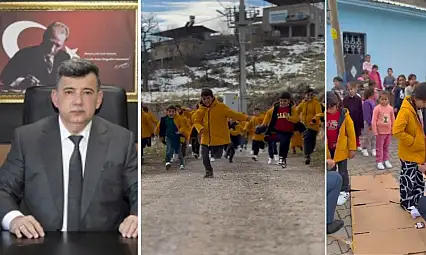 Siirt İl Emniyet Müdürü Necmettin Öztürk, Şirvan Taşlı köyünde öğrencilerin yüzünü güldürdü