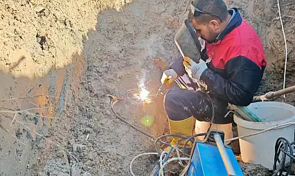 Siirt Kurtalan'da Ana Su Hattında Meydana Gelen Arıza Giderildi