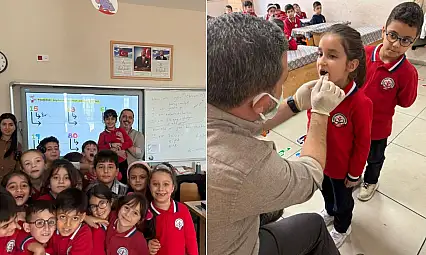 Siirt Şehit Kürşat Güneş İlkokulu'nda 496 Öğrenciye Ağız ve Diş Sağlığı Taraması Yapıldı