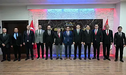 Siirt'te Başsavcı Yasin Coşkun ile Emniyet Müdürü Necmettin Öztürk adli konuları değerlendirdi
