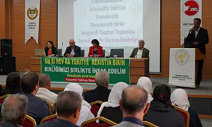 Siirt'te Demokratik Birlik İnisiyatifi Tanıtım Toplantısı Gerçekleştirildi! ''Birliğimizi Birlikte İnşa Edelim'' çağrısı yapıldı