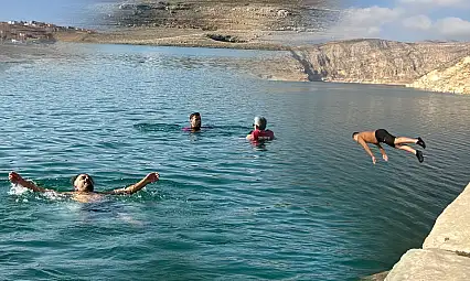 Siirt'te Doğaseverler Aralık Ayında Botan Vadisinde Suya Girdi