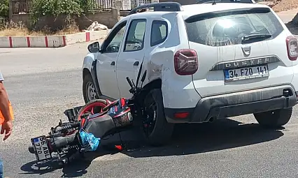 Siirt'te Otomobil ile Motosiklet Çarpıştı: 1 Yaralı
