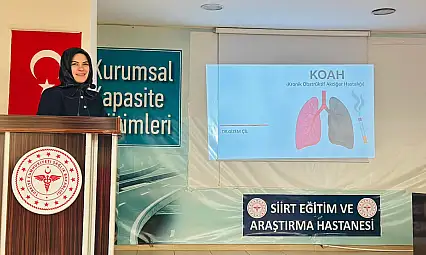 Siirt'te Hastane Personeline KOAH Bilgilendirmesi: Uzmanlardan Kapsamlı Eğitim