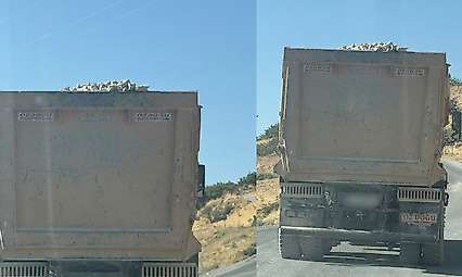 Siirt'te Kamyonlardan Yola Savrulan Taşlar Tehlike Saçıyor: Denetim Talebi