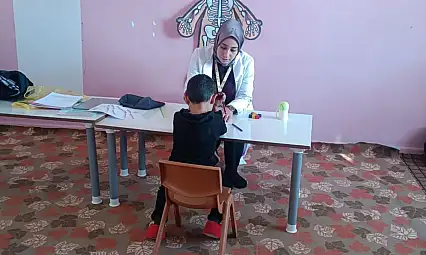 Siirt'te köy okullarında öğrencilere gelişim taraması yapıldı