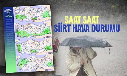 Siirt'te Kuvvetli Yağış Uyarısı: Meteoroloji Dikkatli Olunması Gerektiğini Bildirdi - Siirt'te Saat Saat Hava Durumu | 21 Ekim Salı 2025