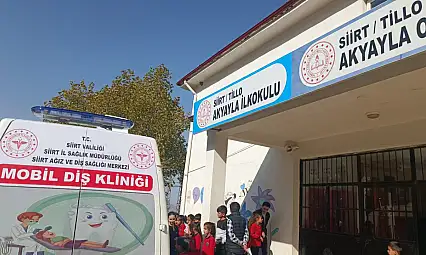 Siirt'te Mobil Diş Kliniği Hizmeti: Akyayla Köyü'nde 36 Vatandaş Muayene Edildi