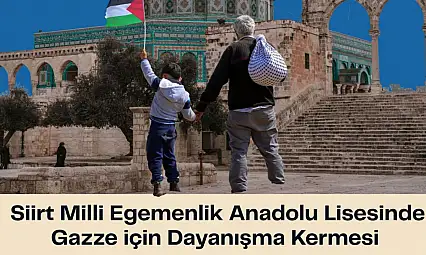 Siirt'te Öğrencilerden Gazze İçin Anlamlı Kermes!