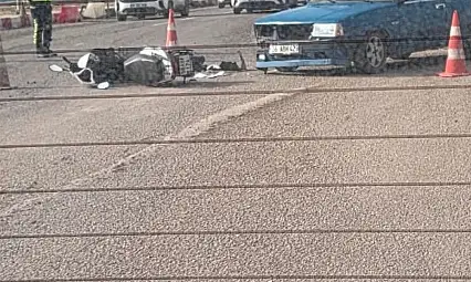 Siirt'te Otomobil ile Motosiklet Çarpıştı: 1 Yaralı