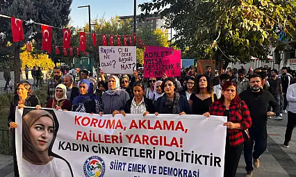 Siirt'te Rojin Kabaiş İçin Yürüyüş Düzenlendi