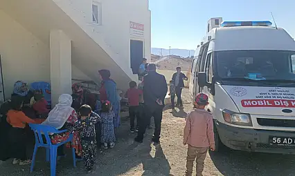 Siirt'te Sağlık Ayağa Gitti! Mobil Diş Kliniği Sütlüce Köyü'nde Vatandaşlarla Buluştu