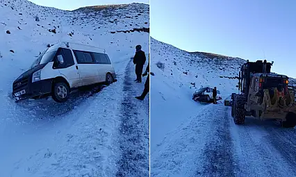 Siirt'te Yolcu Minibüsü Şarampole Yuvarlandı