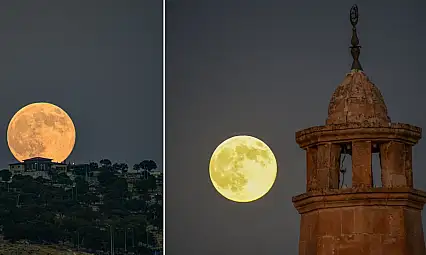 Siirt Tillo'da Kunduz Dolunayı Büyüledi: Sefa Türksoy'un Objektifinden Eşsiz Kareler