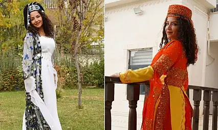 Siirtli Sanatçı Deniz Toprak, Siirt Olgunlaşma Enstitüsü'nde Siirt'in Gül Sariye ve Hüma Şal-Şepiklerini Üzerinde Taşıdı