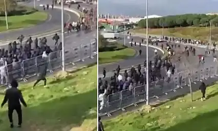 Süper Kupa finali öncesi taraftarlar arasında kavga çıktı