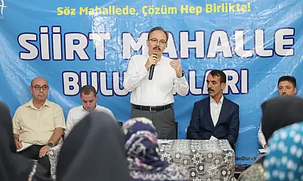 Vali Kızılkaya 18. Mahalle Buluşmasında Ülkü Mahallesi Sakinleriyle Bir Araya Geldi