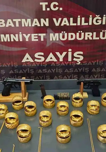 Batman'da silahlı kuyumcu soygunu saniye saniye çözüldü: 8 şüpheli yakalandı