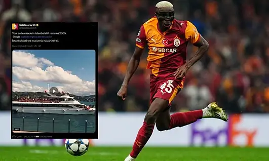 Osimhen sahneye çıktı! Galatasaray'dan Liverpool'a İstanbul göndermesi