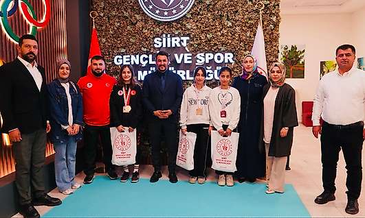 Siirtli Boksörlerden İl Müdürü İsmail Çalgan'a Ziyaret