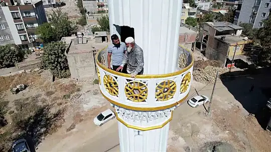 60 yaşındaki minare ustası Hasan Yazıcı, 80 ilde 172 minare yaptı