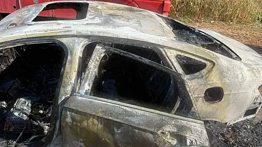 Diyarbakır'da seyir halindeki araç küle döndü