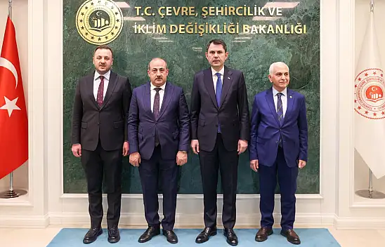 Eruh Belediye Başkanı Cevher Çiftçi, Çevre, Şehircilik ve İklim Değişikliği Bakanı Murat Kurum ile Görüştü