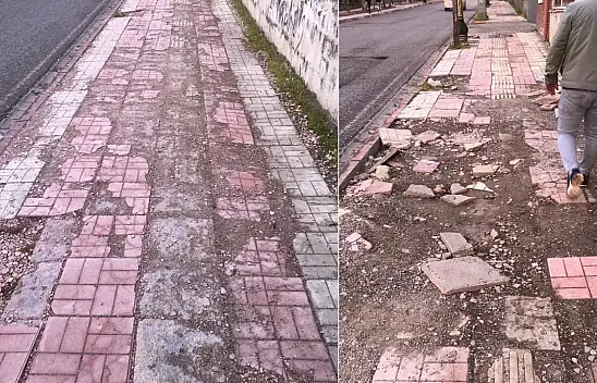 Siirt'te Kaldırımlar Tepki Çekiyor: Yayalar Yürümekte Zorlanıyor