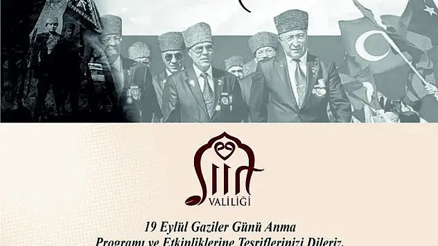 19 Eylül Gaziler Günü Programı Açıklandı