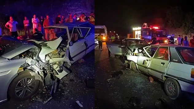 2 Otomobil Kafa Kafaya Çarpıştı: 2'si Çocuk 3 kişi Öldü, 10 Kişi Yaralandı