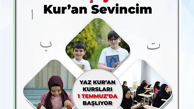 2024 Yılı Yaz Kur'an Kursları Başlıyor