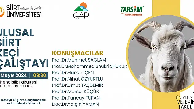 2'nci Ulusal  Siirt Keçi Çalıştayı