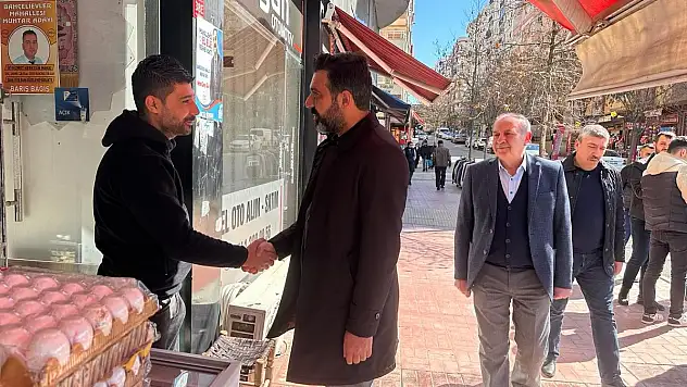 Olğaç, Esnafları Ziyaret Ederek Projelerini Anlattı