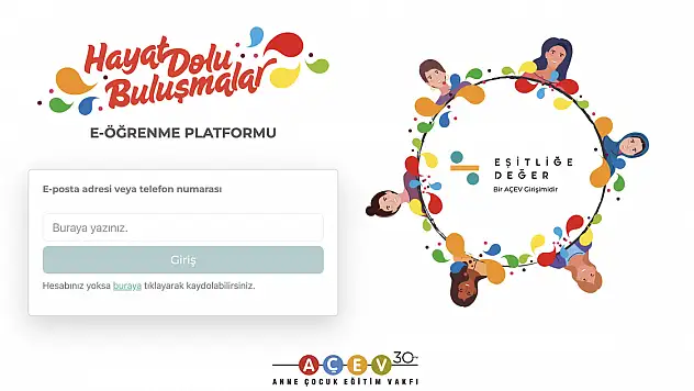 AÇEV'den Bir İlk: Hayat Dolu Buluşmalar E-Öğrenme Platformu Erişime Açıldı